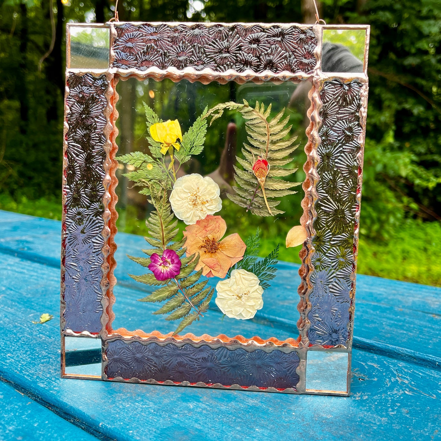 Stained Glass and Dried Flower Frame- Friday August 22nd 6p-9p