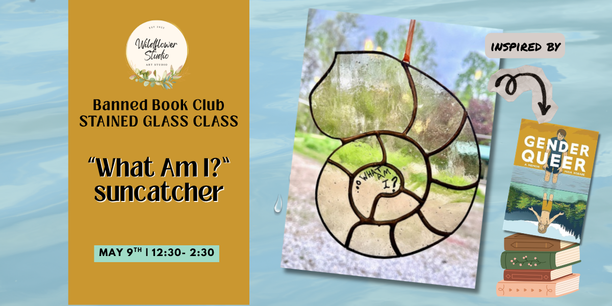 Glass Class for Gender Queer: What Am I? suncatcher