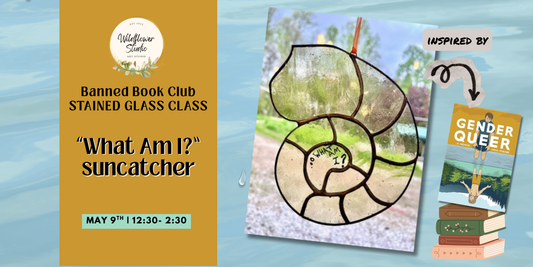 Glass Class for Gender Queer: What Am I? suncatcher